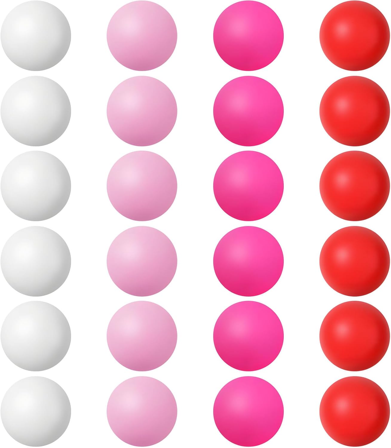 Soulchen 12 Pack Glow in the Dark 40mm Ping Pong Balls - Valentine's, St. Patrick's, Easter Party Games & Night Fun Gifts