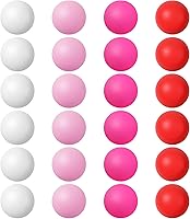 Soulchen 12 Pack Glow in the Dark 40mm Ping Pong Balls - Valentine's, St. Patrick's, Easter Party Games & Night Fun Gifts