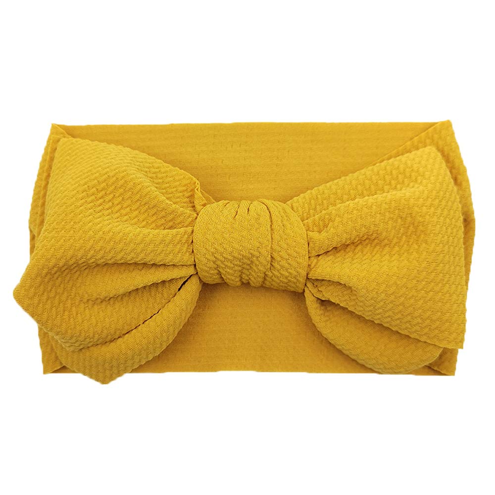 Baby Mädchen Schleife Stirnband Neugeborene Haarband Baby Turban Knoten Stirnband Nylon Elastic Headwraps für Kinder Haarzubehör - mehrfarbig - Einheitsgröße