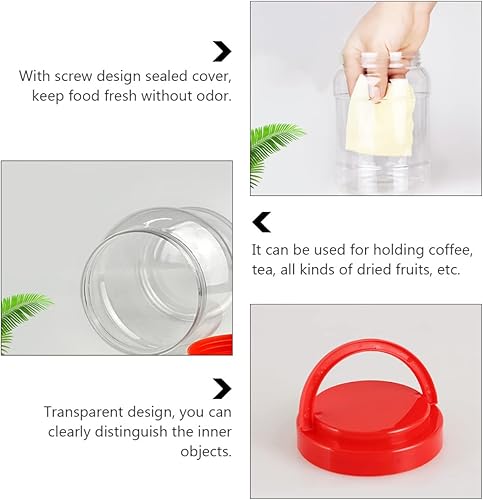 Miniatura 4 de BESTOYARD 8 unids Tanque de almacenamiento transparente Cajas de regalo transparentes Contenedor de alimentos para mascotas Contenedor de alimentos