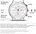 FEICE Men’s Watches Bauhaus Automatic Watch Stainless Steel Mechanical Watch Wristwatch Casual Dress Watches for Men with Leather Bands Date -FM121