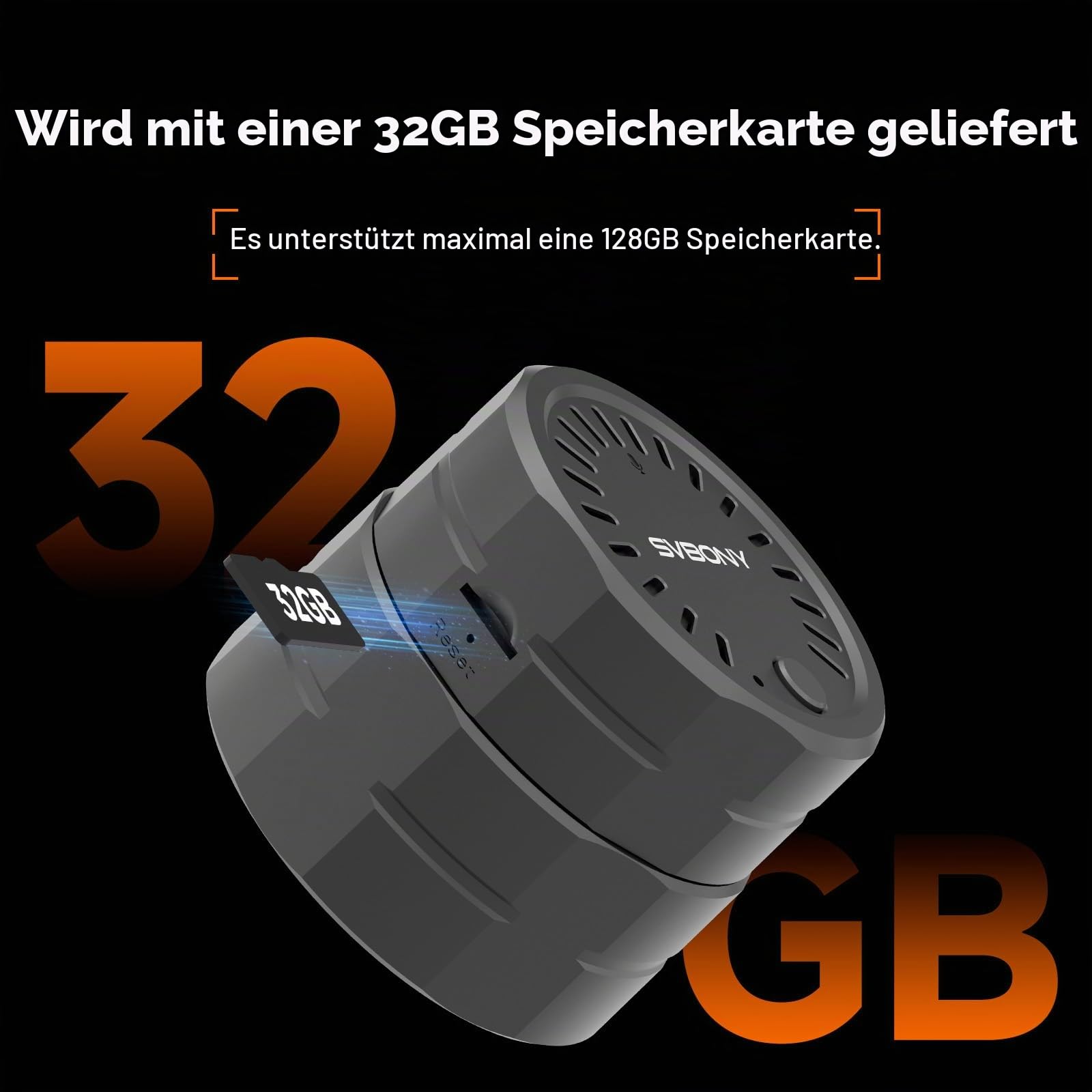 Svbony SC002 WiFi Spektiv Kamera, 2MP 1080P Wireless-Kamera mit 32GB TF-Karte, 10m Übertragung,Typ-C Schnittstelle, Zoomfunktion Kompatibler Durchmesser des Okulars 37-56mm für Vogel-Natur-Fotografi