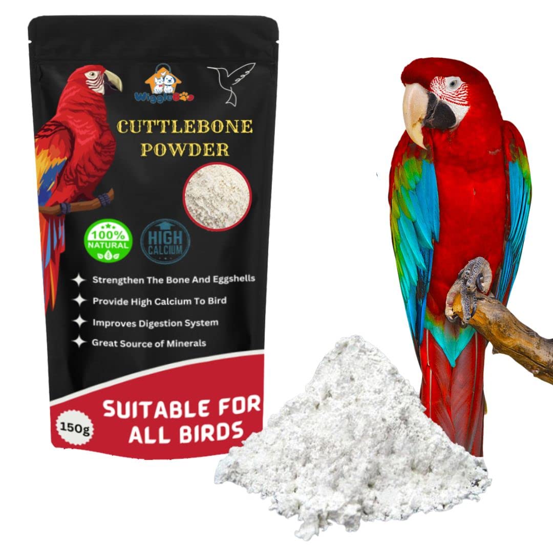 WiggleBoo Natural & Pure Calcium Source Cuttlebone Fish Powder Healthy Birds, Cockatiel, Budgies, Parrot, Grey, Finch, Java (150gm) (B0BT13GDGX) Amazon Price History, Amazon Price Tracker