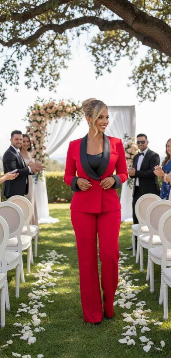 Pant Suits for Women Shawl Lapel 2 Piece Womens Suit Double Breasted Blazer Pants Wedding Guest Outfits
