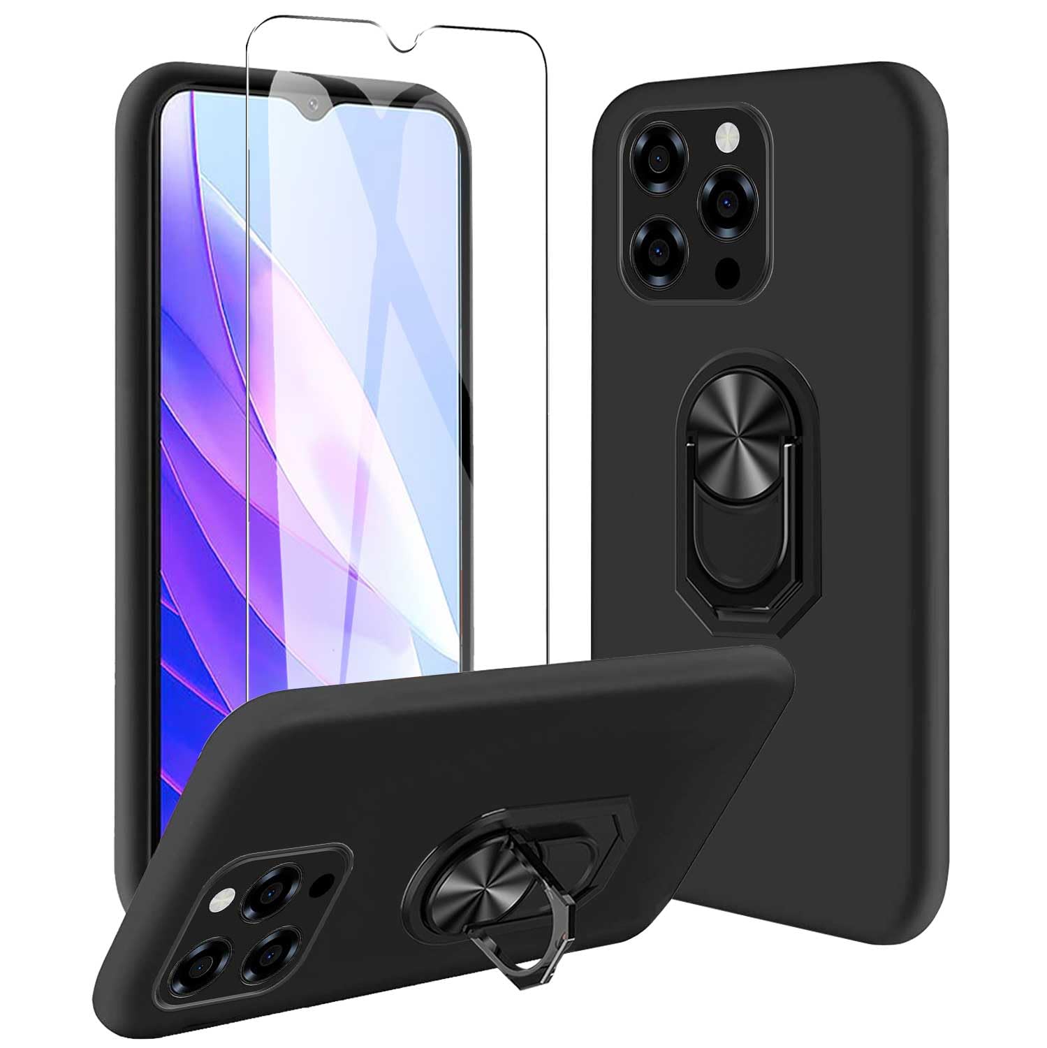 COVER CUSTODIA SILICONE TPU + PELLICOLA VETRO TEMPERATO LG K4 2017 M160 X230DS e