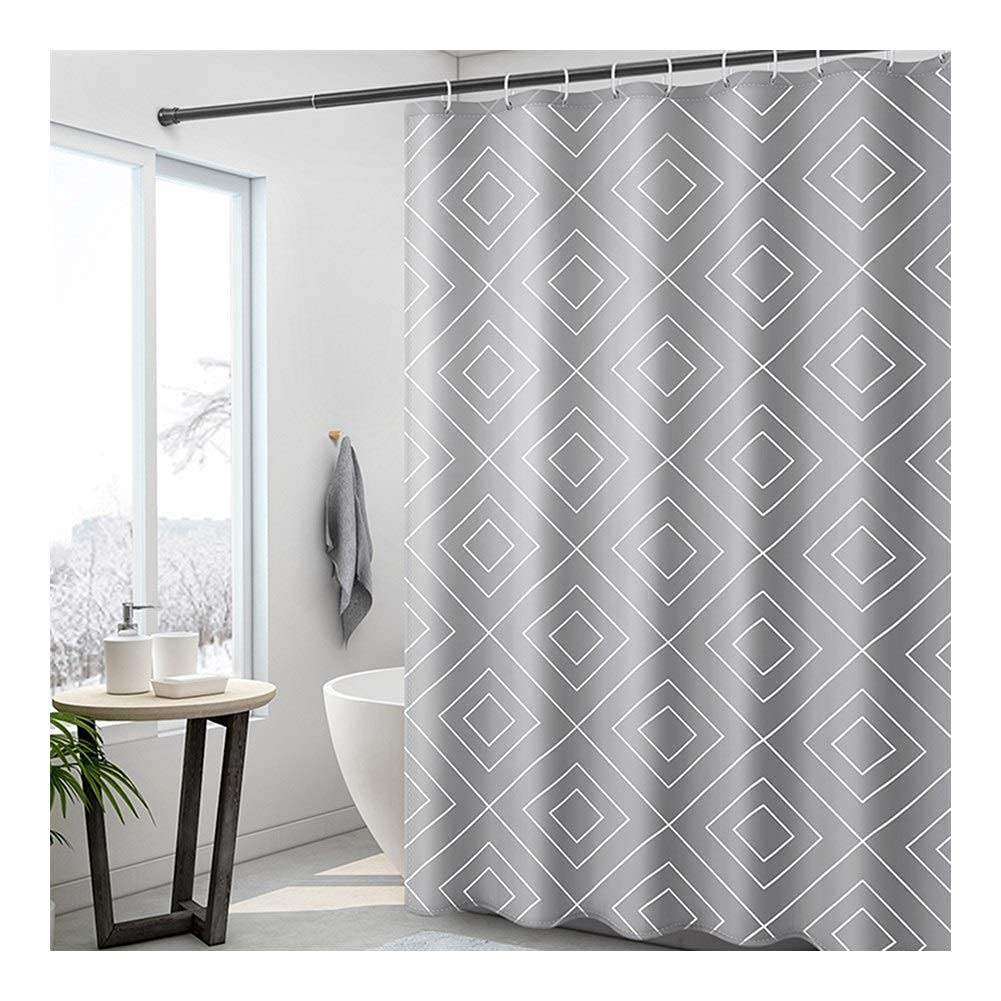 Rideau de douche opaque fini les sols mouillés avec ce rideau de bain lavable anti-moisissure