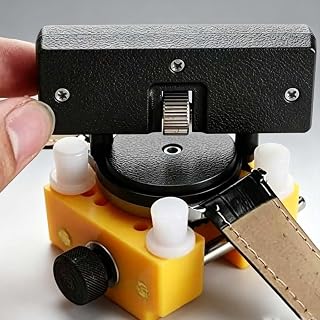 1 Pack Adjustable 2 Jaw Watch Case Back Opener, Portable Plastic Metal Watch Back Cover Remover,Round Head Watch Bottom Cover Repair Tool for Watch Battery Replacement