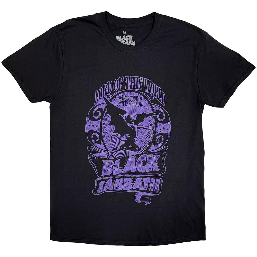 Rockoff Trade Men's Black Sabbath Lord of This World T-Shirt, Black (Black), XX-Large (Manufacturer Size:XXL)