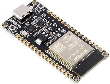 Waveshare ESP32-C6 Microcontroller, WiFi 6 Development Board, 160MHz Single-Core Processor, ESP32-C6-WROOM-1-N8 Module, Supports USB and UART Development
