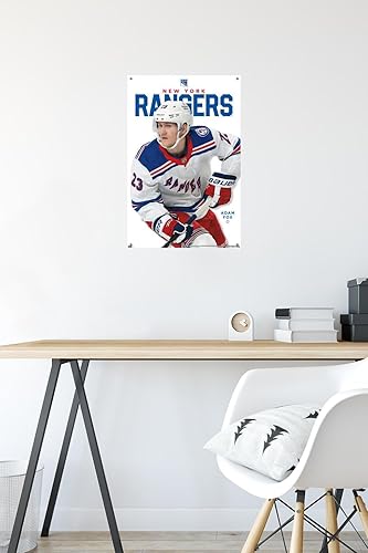 Miniatura 6 de Trends International NHL New York Rangers - Póster de pared de la serie 23 de Adam Fox, 14.72 x 22.37 pulgadas, paquete de póster premium y alfiler
