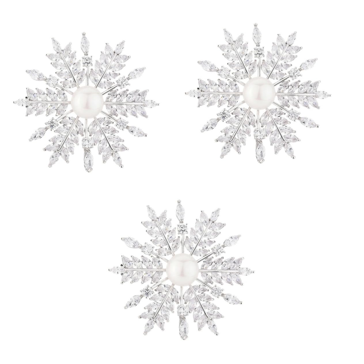 SOIMISS 3pezzi Spilla Decorativa Per Donna Chic Brooch Per Abbigliamento Accessorio Elegante Per Occasioni Quotidiane e Cerimonie Perfetta Per Vestiti Giacche e Sciarpe