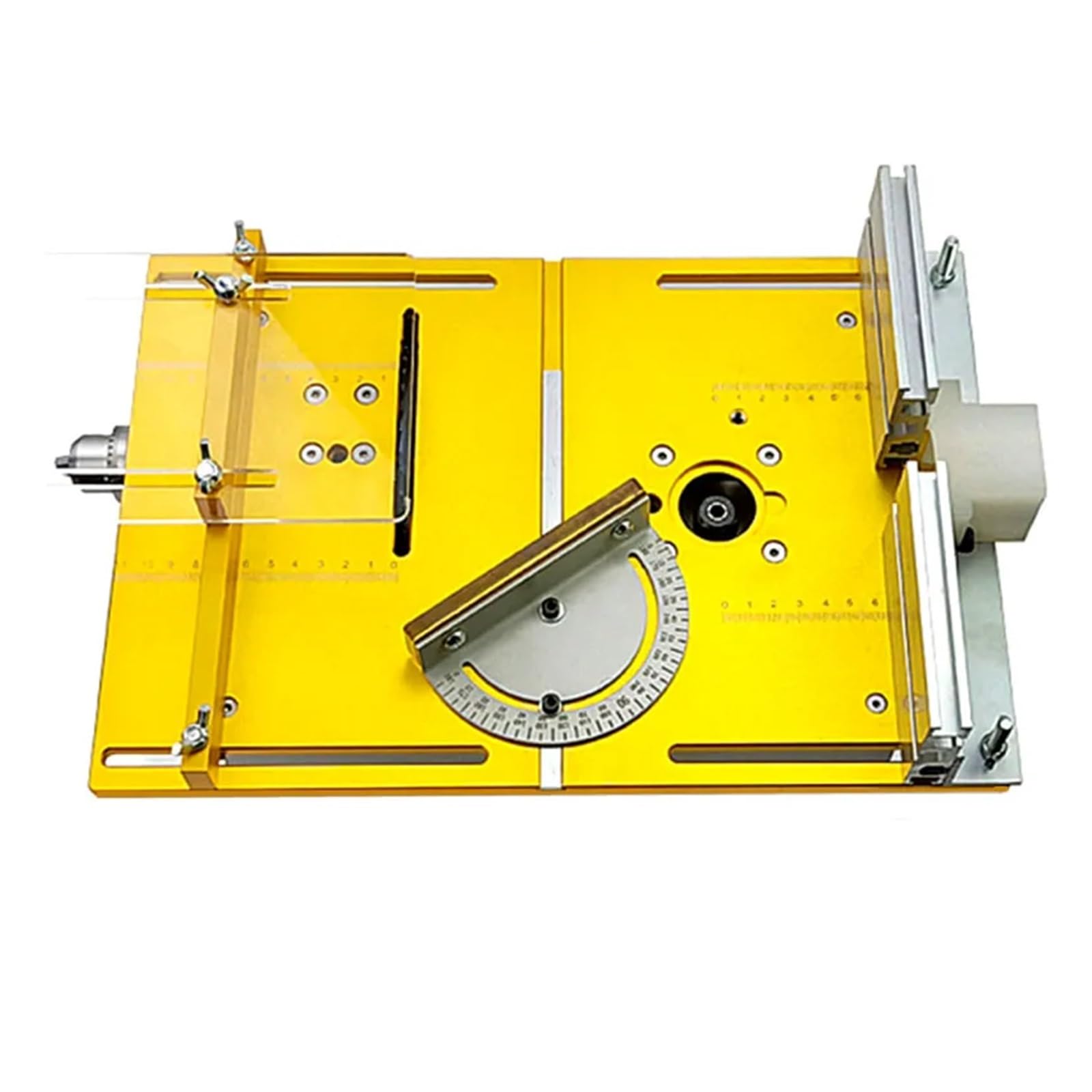 Mini Placa de inserción de Mesa enrutador y Elevador de enrutador para máquina de Corte Universal de 65mm, enrutador de Banco de carpintería Cuadrado Duradero