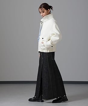 ナノユニバース　PECOLAMBウールカシミヤスタンドカラージップブルゾン PECOLAMB ウール カシミヤ スタンドカラー ジップブルゾン