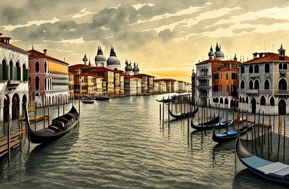 Dessin de Venise Meechi 50x70 cm : sublimez un mur vide facilement