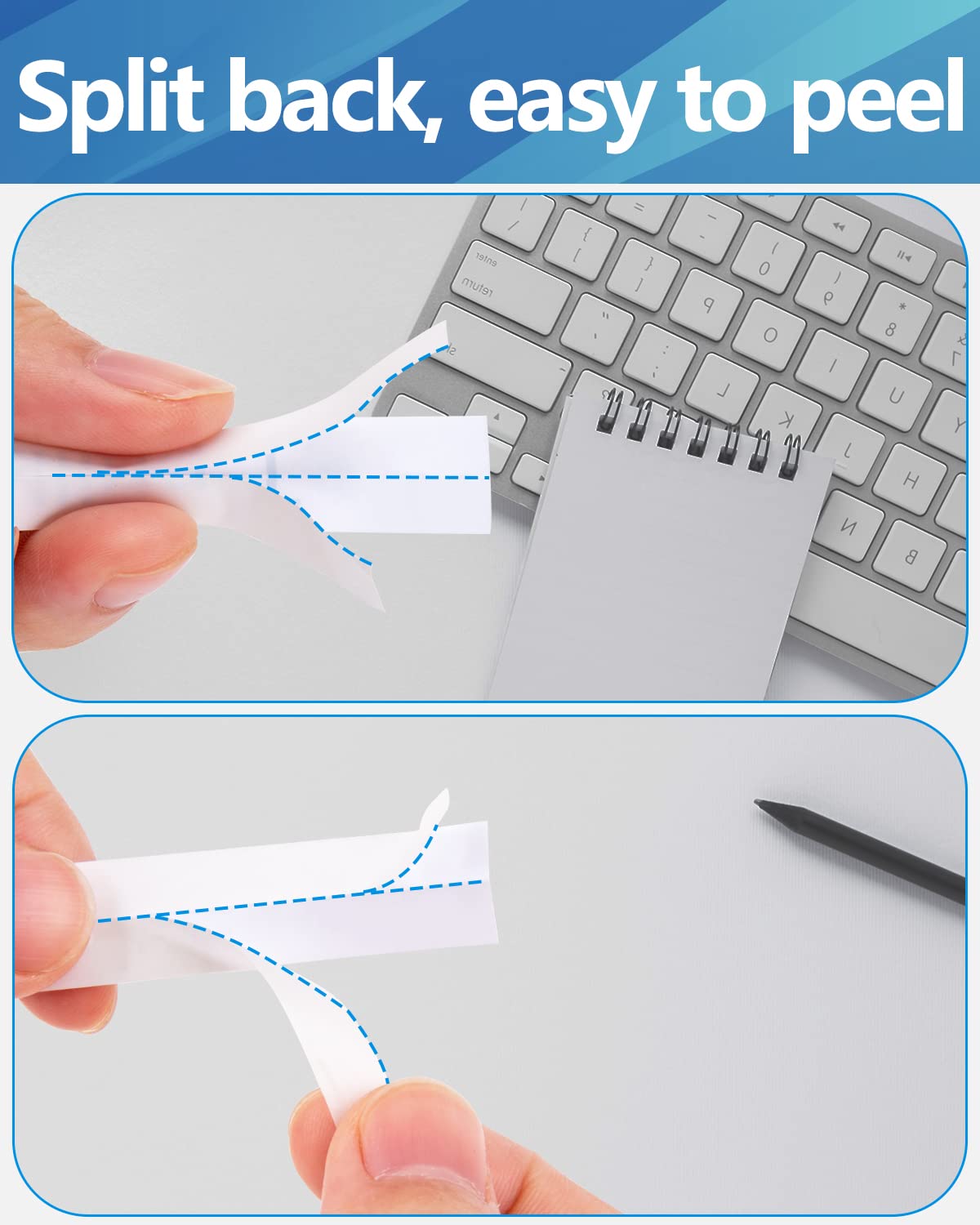 Lot de 10 rubans d'étiquettes de rechange TZe-211 compatibles avec Weemay P-Touch - 6 mm - Blanc laminé - Pour étiqueteuse PT-D200/PTD220/PTD600/PT-D410/PTH110BP - 0,6 cm x 7,6 m (TZe211/TZ-211/TZ211)