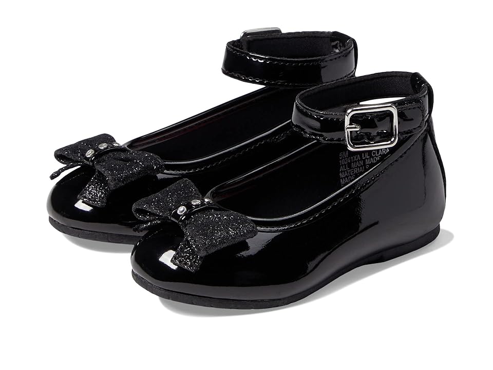 Rachel Shoes Lil Clara2 (Toddler) (Black Patent) Girl's Shoes INTERNATIONAL SHIPPING
