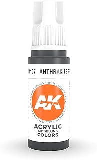 AK-Interactive 3rd Gen Acrylic Anthracite Grey 17ml 11167 - Model Building Paints and Tools # AK1167
