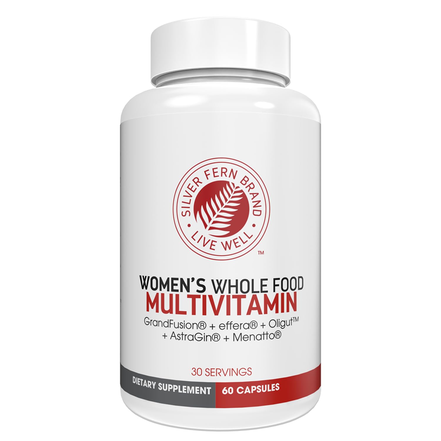 Silver Fern Women’s Whole Food Multivitamin 60 Capsules, 30 Servings