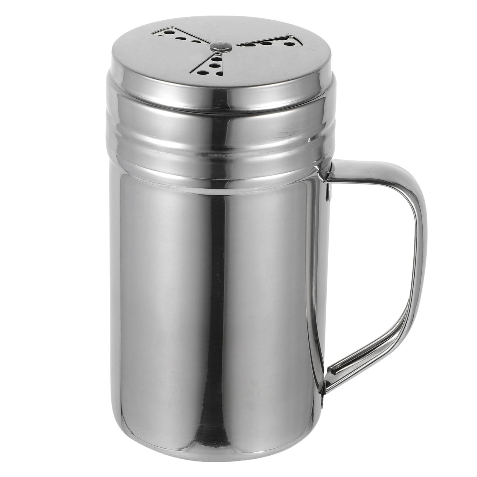 DOITOOL Saleros y Pimenteros de Acero Inoxidable 304 Agitador, Tarro Grande Multiuso Mango, para Cocina y Comedor, Recipiente para Condimentos Domésticos y Restaurantes