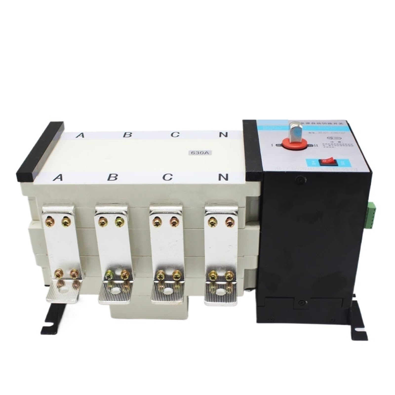 Automatischer Umschalter mit doppelter Leistung Zwei Eingänge und ein Ausgang NLQ4-630/4 Dual-Power-Automatik-Transferschalter PC-Isolationstyp 630A 4P-Transferschalter(2 input 1 output 3P630A basic t