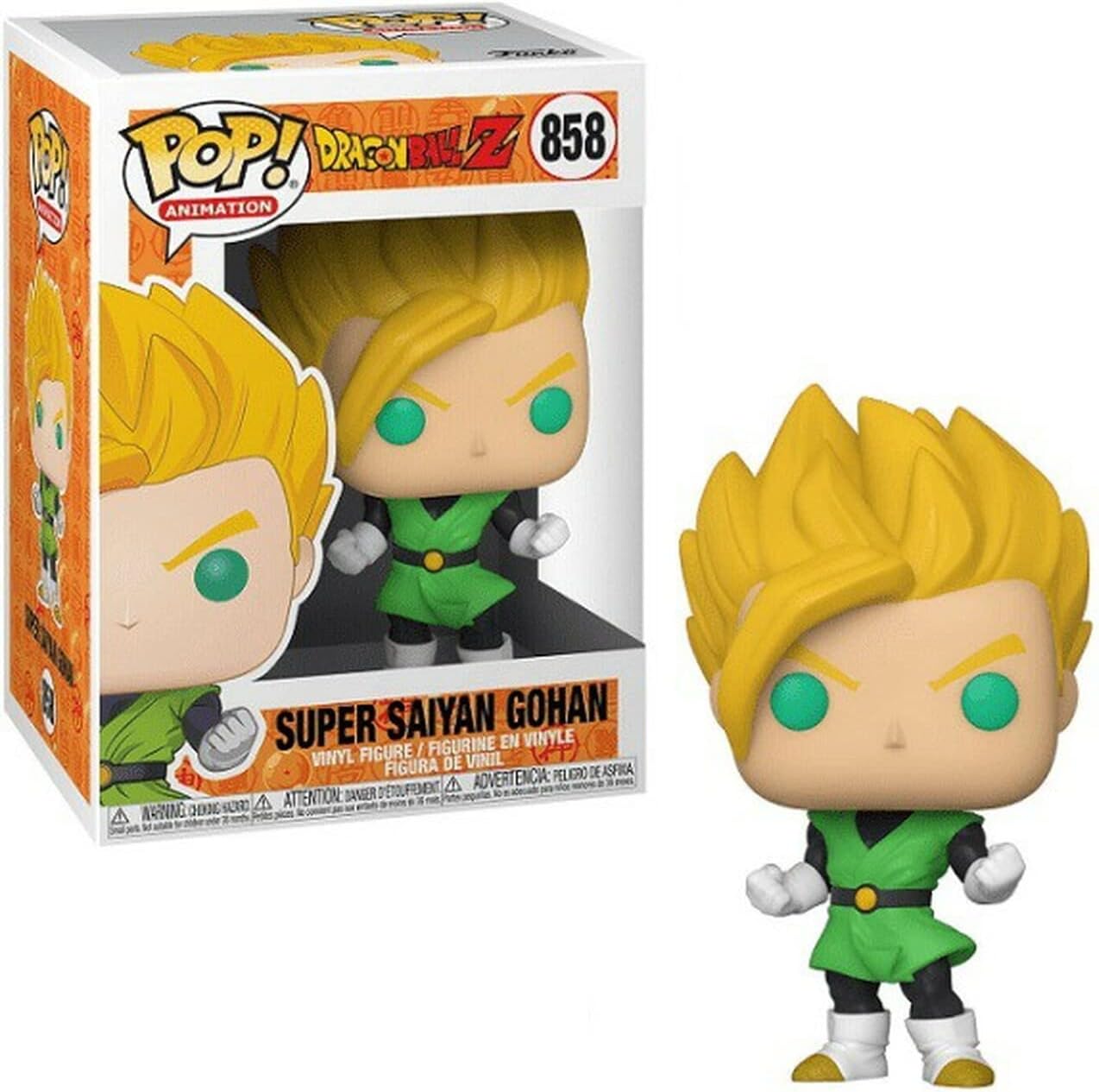 Dragon Ball Z - Super Saiyan Gohan Funko Pop! Vinyl Figure (Bundled with Compatible Pop Box Protector Case), Multicolored, 3.75 inches - Image 4