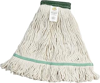 Bristles 3142-1 Looped End Mop, Commercial Grade, Cotton Synthetic Blend, Large, White