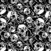Hydrographic Film Skulls Skull Shock Lightning Hydrographic Water Transfer Film Hydro Dipping