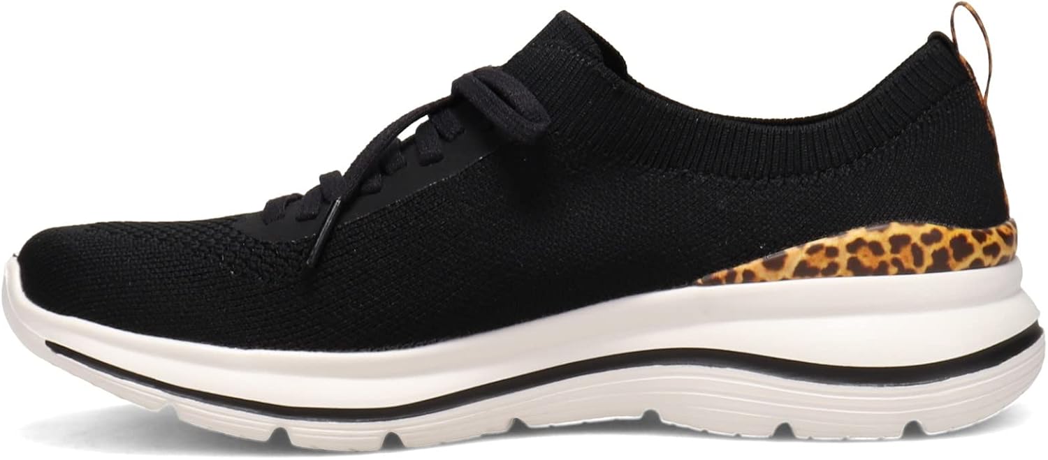 Skechers Womens Go Walk Stretch Fit with Leopard Trim