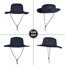 Sun Hats for Men Women Boonie Hat Foldable Fishing Hat UPF 50+ Bucket Hat for Fishing Hiking Garden Safari Beach