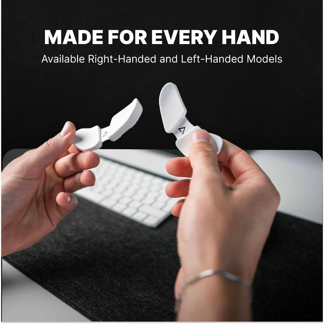 DELTAHUB Carpio 2.0 - Ergonomische Handgelenkauflage für Maus und Tastatur, Karpaltunnelunterstützung, Schmerzlinderung, Anti-Ermüdung, leichtes Gleiten, Bürocomputer, Laptop, Gaming - Klein, Schwarz