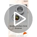 Image of GLUN Kitchen Sink Strainer Heavy-Duty Stainless-Steel Drain Basin Basket Filter Stopper Drainer Jali Diameter 11cm
