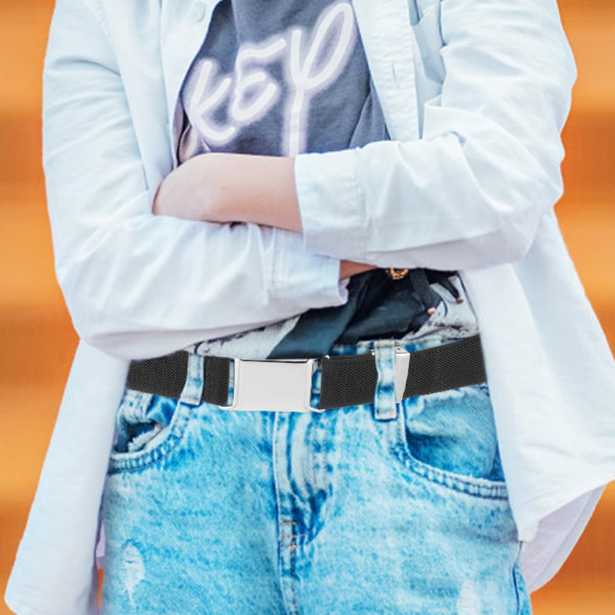 LIFKOME Boys Girls Elastic Band Pants Adjustable Waist Belts Boy Girl Elastic Belts