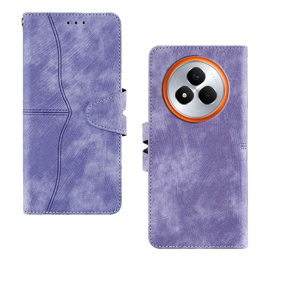 amazon basics Realme Narzo 80 Pro 5G Flip Cover | Card Pockets Wallet & Stand | Flip Cover for Realme Narzo 80 Pro 5G (Purple) offers donot miss