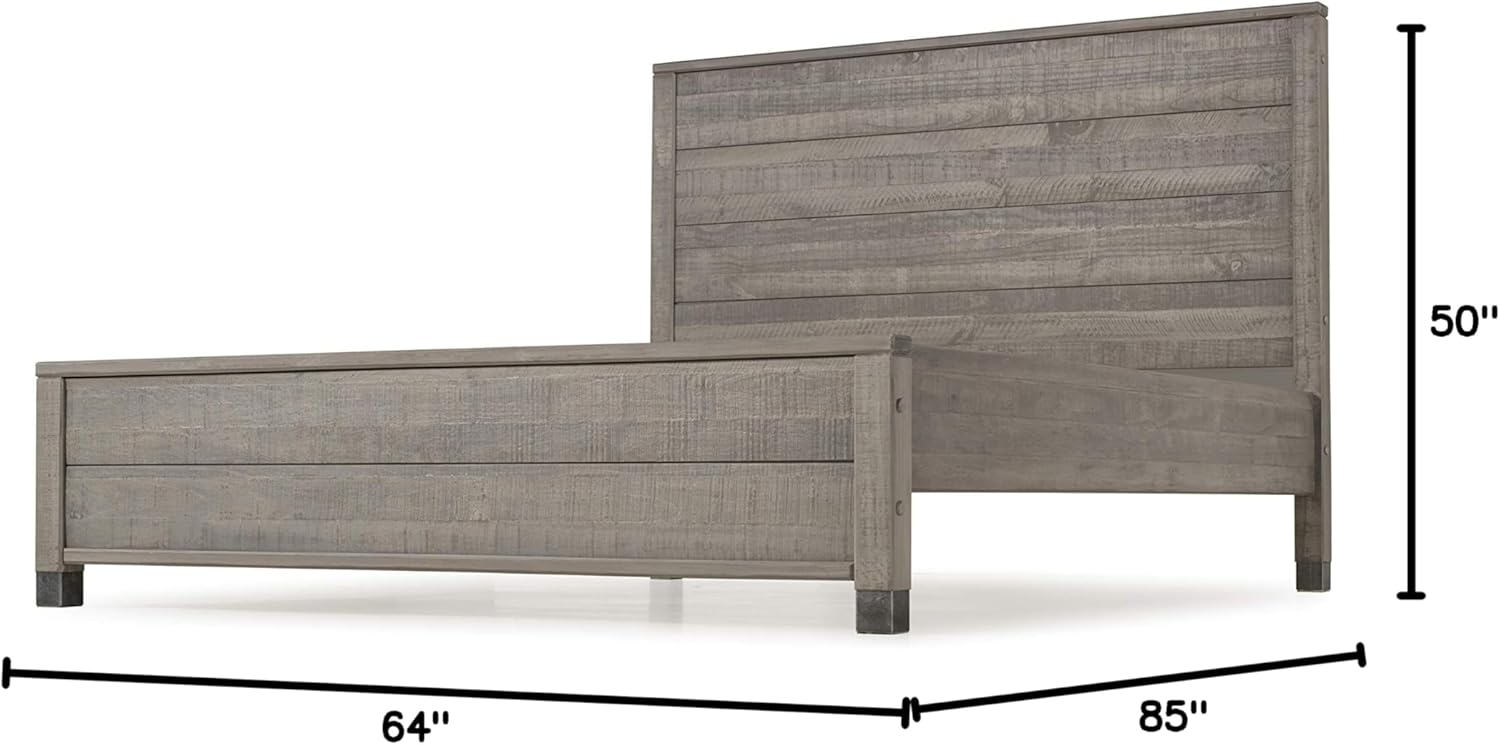 Camaflexi Baja Platform Bed, King Size, Grey