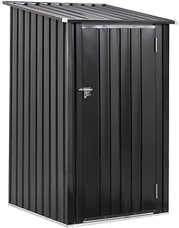 Metal Garden Sheds Outdoor Storage Shed, 3x3ft Metal Steel Garden Shed with Single Lockable Door, Small Shed Outdoor Steel Utility Tool Shed Metal Storage Shed