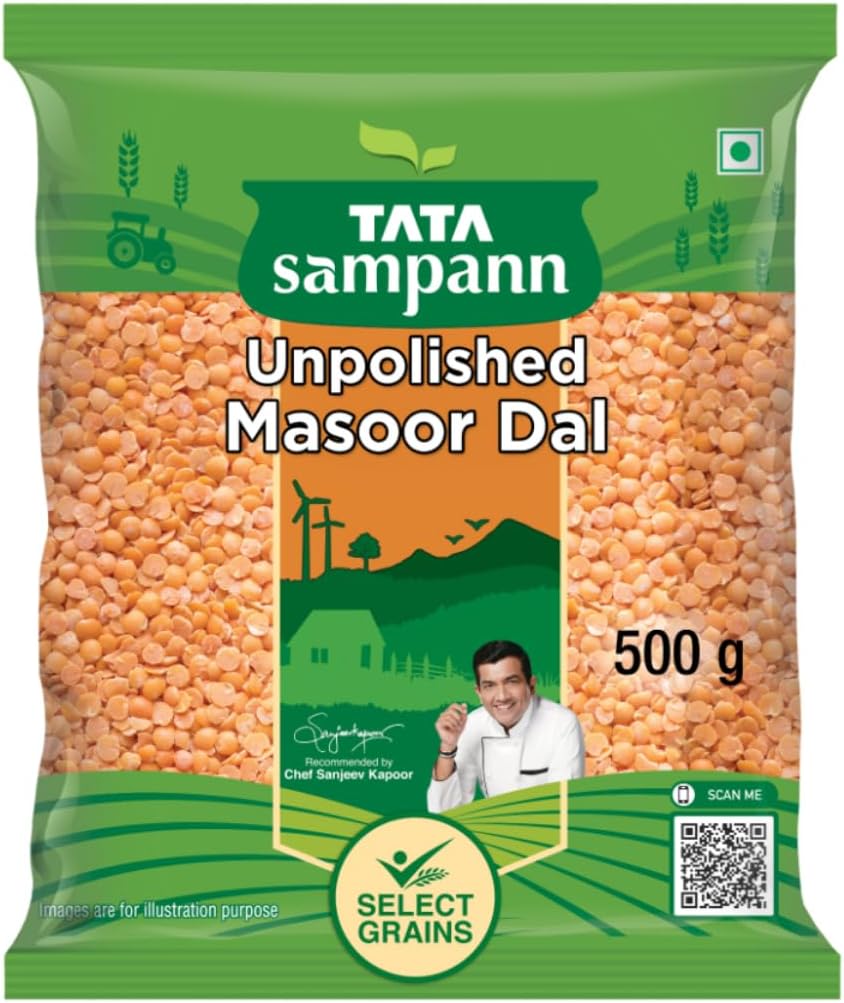 Tata Sampann Masoor Dal Split, 500 grams