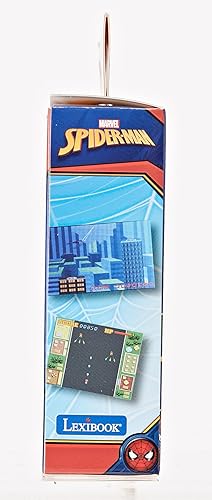 Miniatura 9 de LEXiBOOK Spider-Man Cyber Arcade Pocket Game Console, 150 juegos, pantalla LCD, funciona con pilas, rojoazul, JL1895SP
