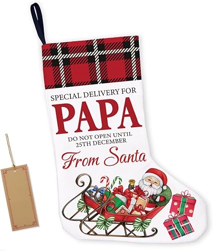 LyoGao Calcetines de Navidad para papá, entrega especial para papá, regalos de calcetín de Navidad, calcetines de Navidad, calcetines de Navidad