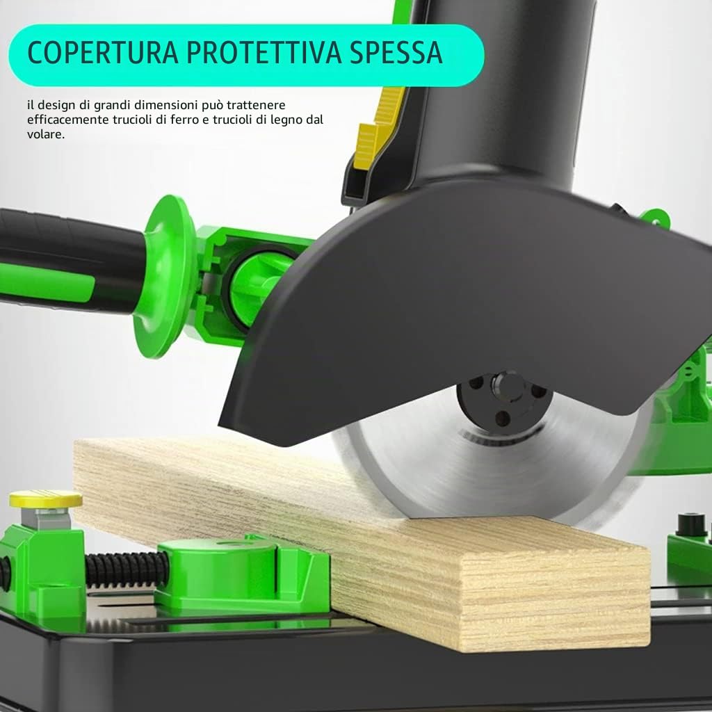 Supporto per Smerigliatrice Angolare, 100/125 mm, Multifunzione, Barra di Trazione