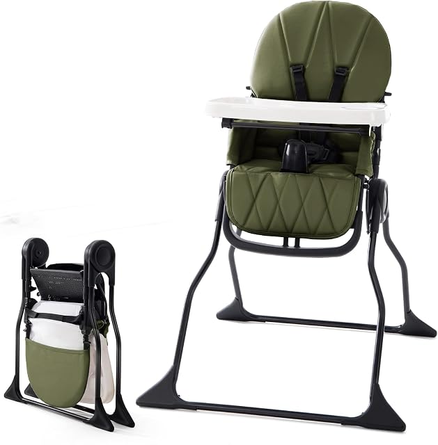 Chaises hautes pliables pour bébé et tout-petit, Chaise haute portable réglable pour bébé, Chaises longues amovibles pour bébé