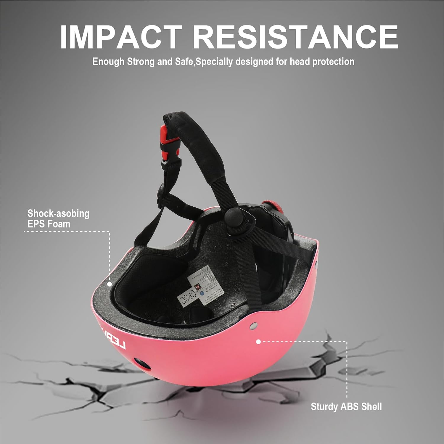 LERUJIFL Kids Bike Helmet Set, Toddler Helmet for Ages 2-8 Year Boys Girls, Adjustable Helmet Protective Gear Set with Wrist Guards, Knee and Elbow Pads, Safety Certified for Bike - Image 3