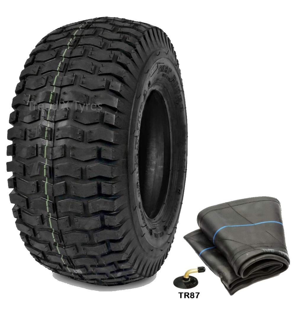 1x 4Ply Lawn Mower 11x4.00-4 Grass Tyre & Tube Garden TR87 11x 400 4 Golf Buggy Turf