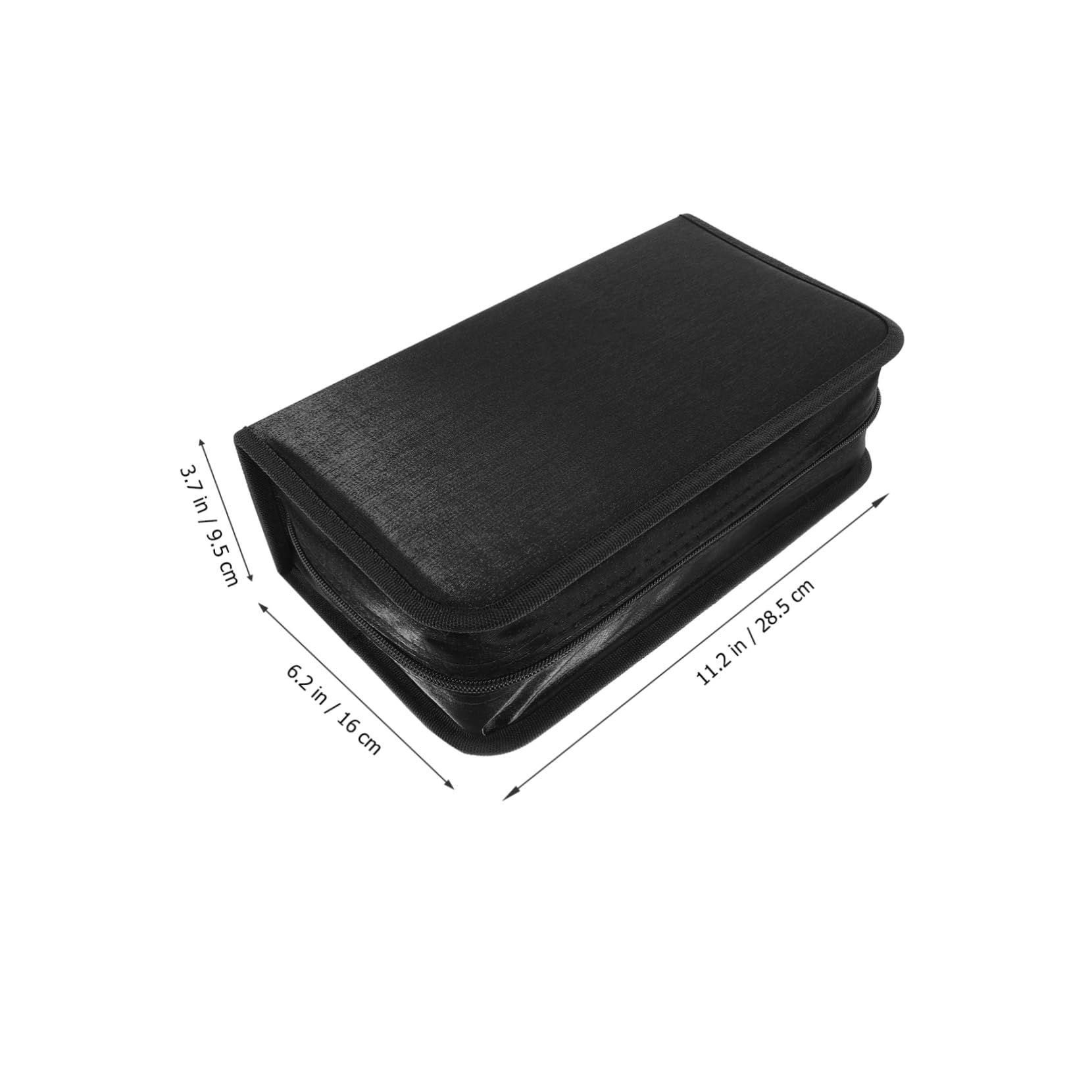 Porta CD Rigido Mercerizzato 128 Dischi 2pezzi Custodia Protettiva per Dvd e CD Musicali