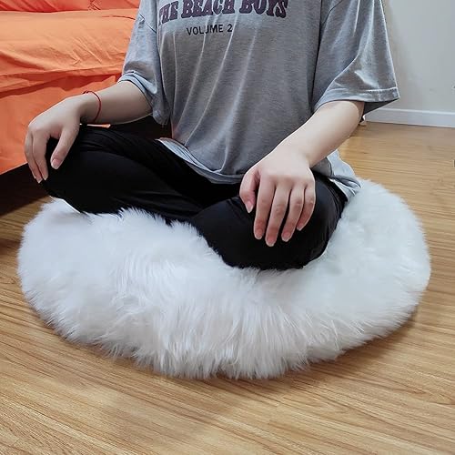 Miniatura 2 de Asuprui Almohada de suelo sin relleno, cojín de meditación grande sin relleno, cojín de suelo grande para sentarse, mullido, almohada de asiento de