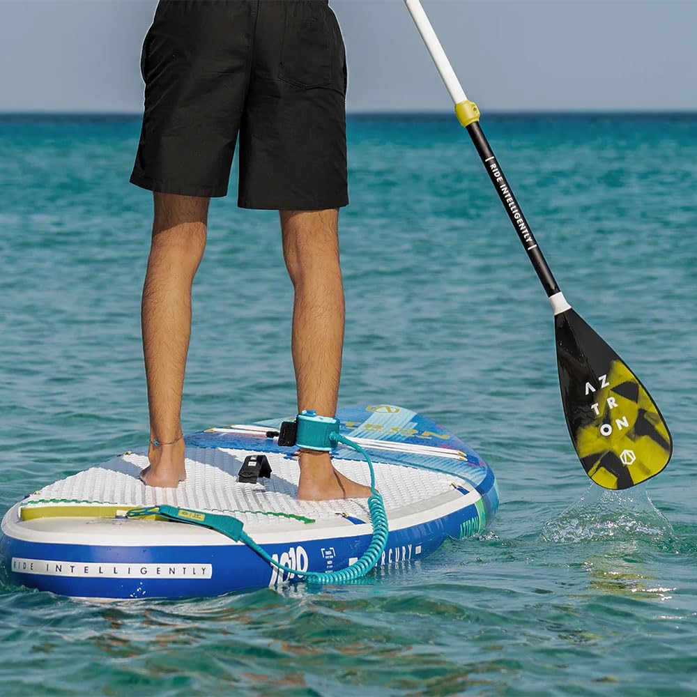 AZTRON Stream AC-P181 Stream Fiberglas Hybrid Paddel für Stand Up Paddle Board, 3 Abschnitte, 180-220 cm