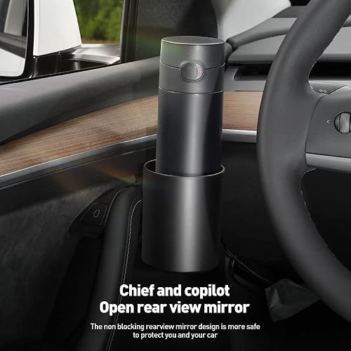 Miniatura 6 de YONZEE Juego de 4 expansores de portavasos para Tesla modelo Y o modelo 3 organizador de portavasos de puerta de inserción compatible con accesorios