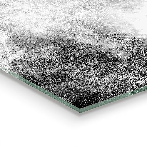 Verre trempé intérieur Wallfluent 100x70 cm au design d'explosion de poudre