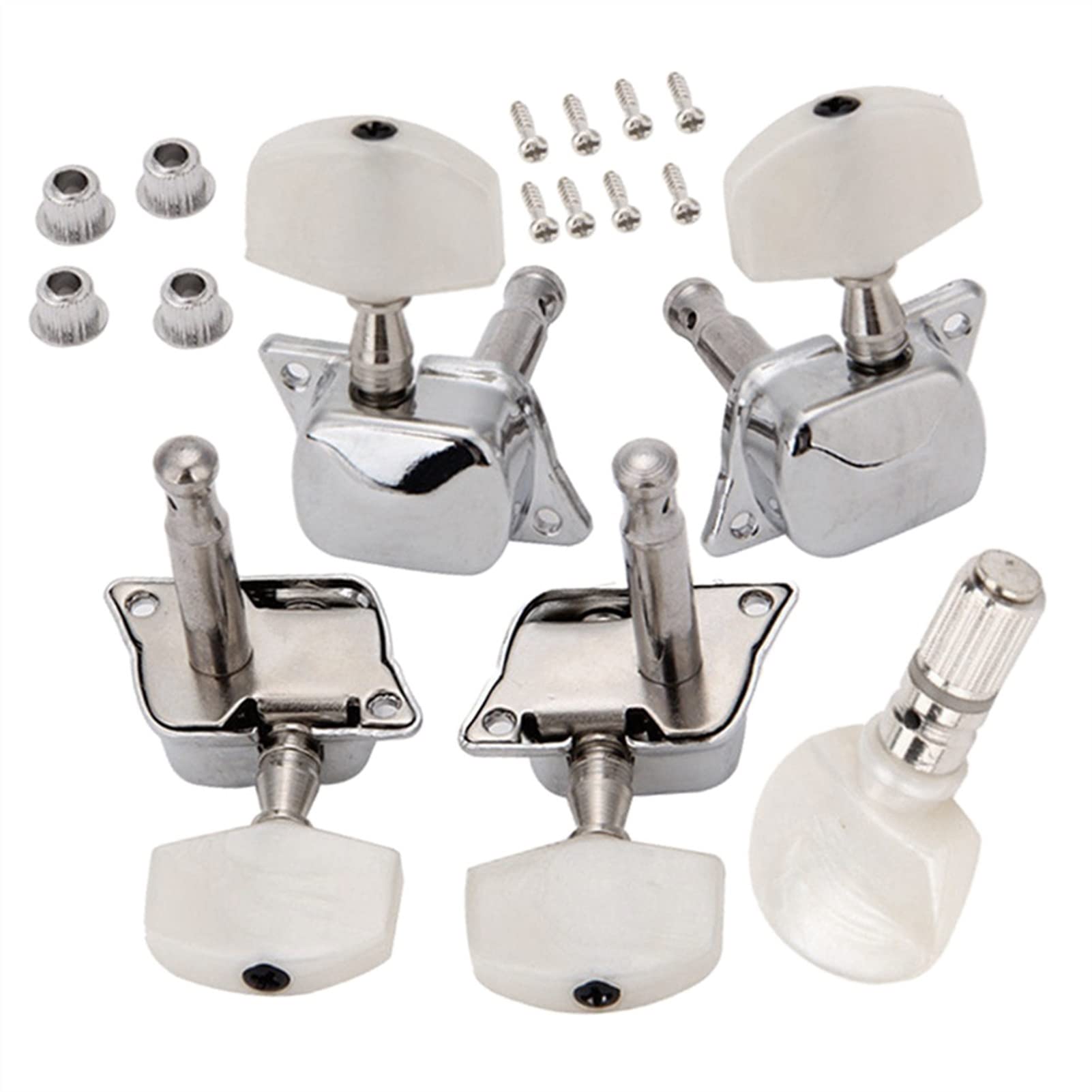 Strojenie struny do gitary Set / 5 SZTUK Pół-zamknięte Banjo Tuning Klucze Klawisze Tuners String Instrument Części