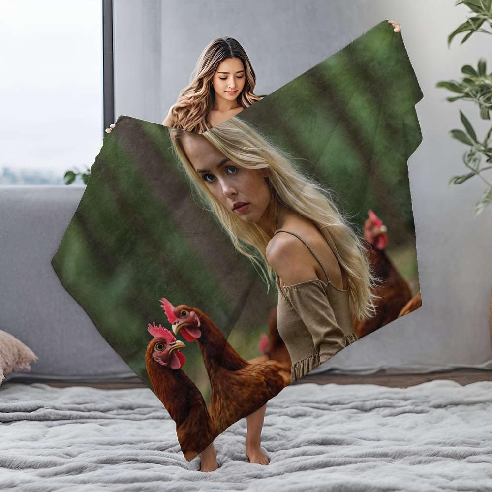 Couverture de Pâques originale en flanelle douce à offrir aux femmes