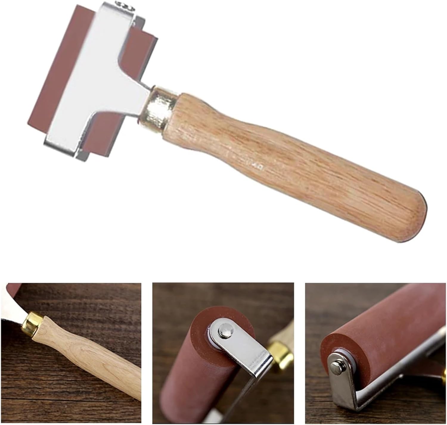 Heavy Duty Soft Rubber Brayer Roller Ink Applicator Roller Brush Art Craft for Printing Oil Painting Wallpaper Tool(5cm Style 1)